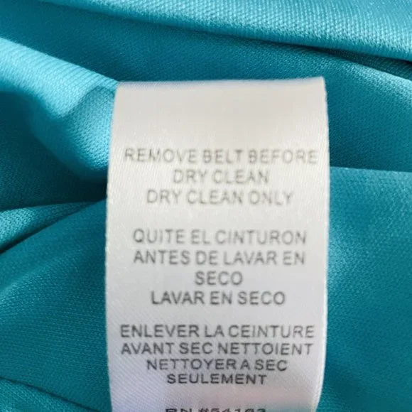 New Jessica Simpson Bluebird Blue Chiffon Pleated Dress Size 6 - Picture 7 of 8